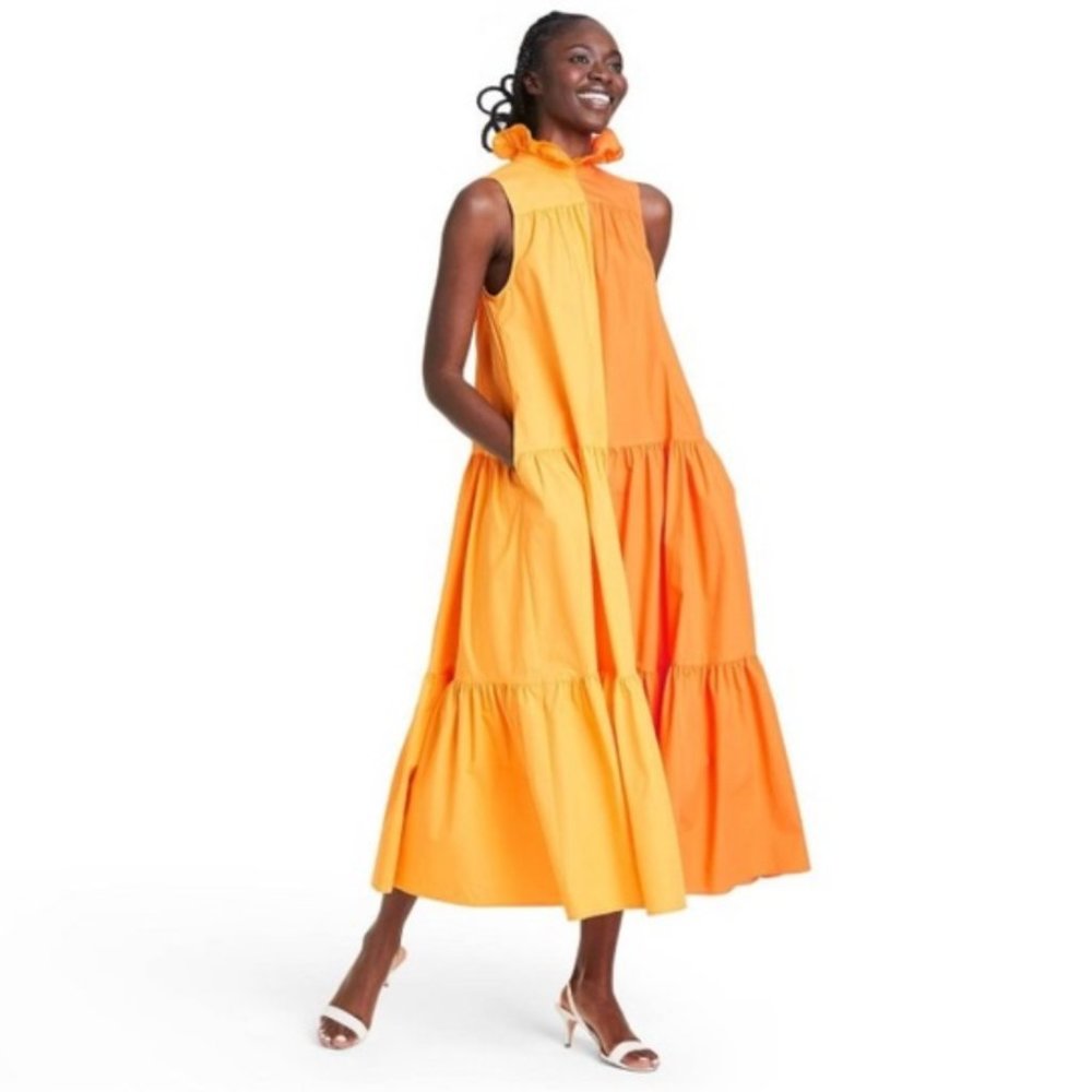 NWT Christopher John Rogers for Target Orange Dress NWT